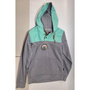 NWT STS Ranchwear Hoodie Ryland Grey Turquoise Size Small Women's